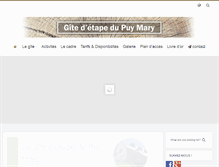 Tablet Screenshot of giteetapedupuymary.fr